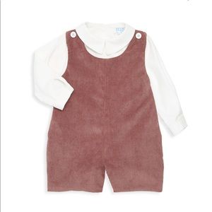 Lull & Me Baby Boy 2-piece Overalls Set
